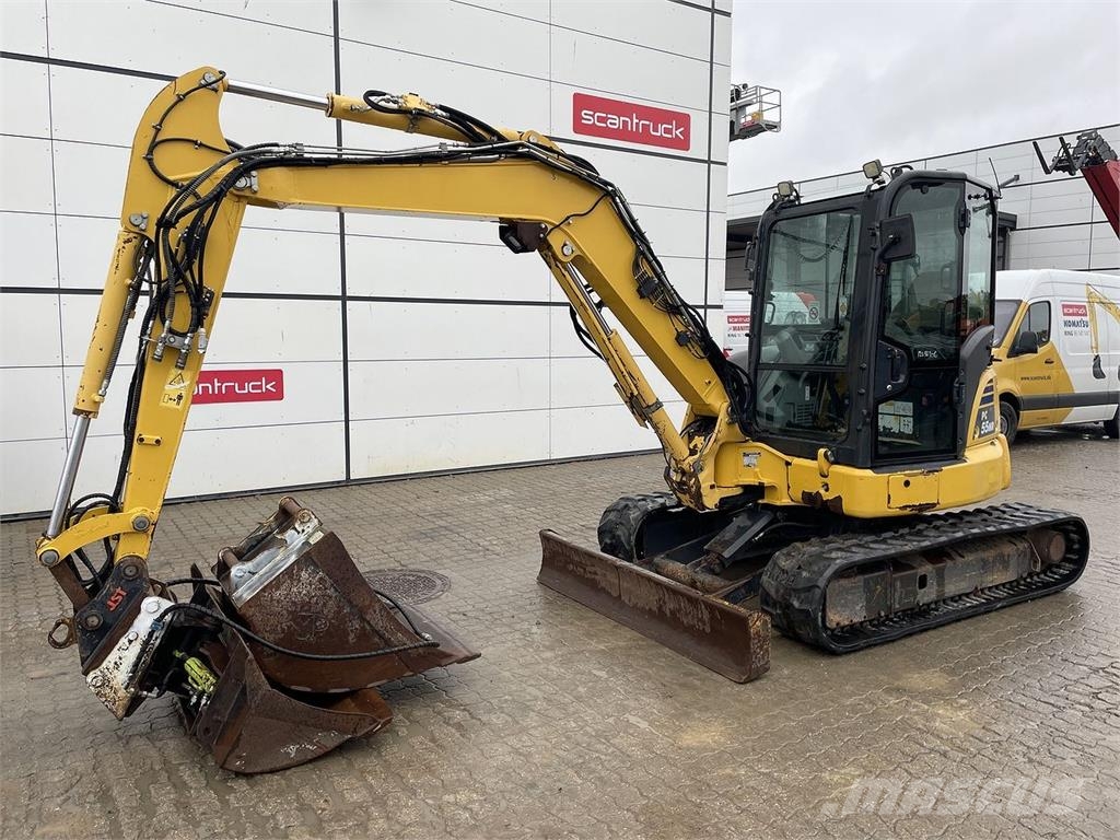 Komatsu PC55MR-5 휠 굴삭기