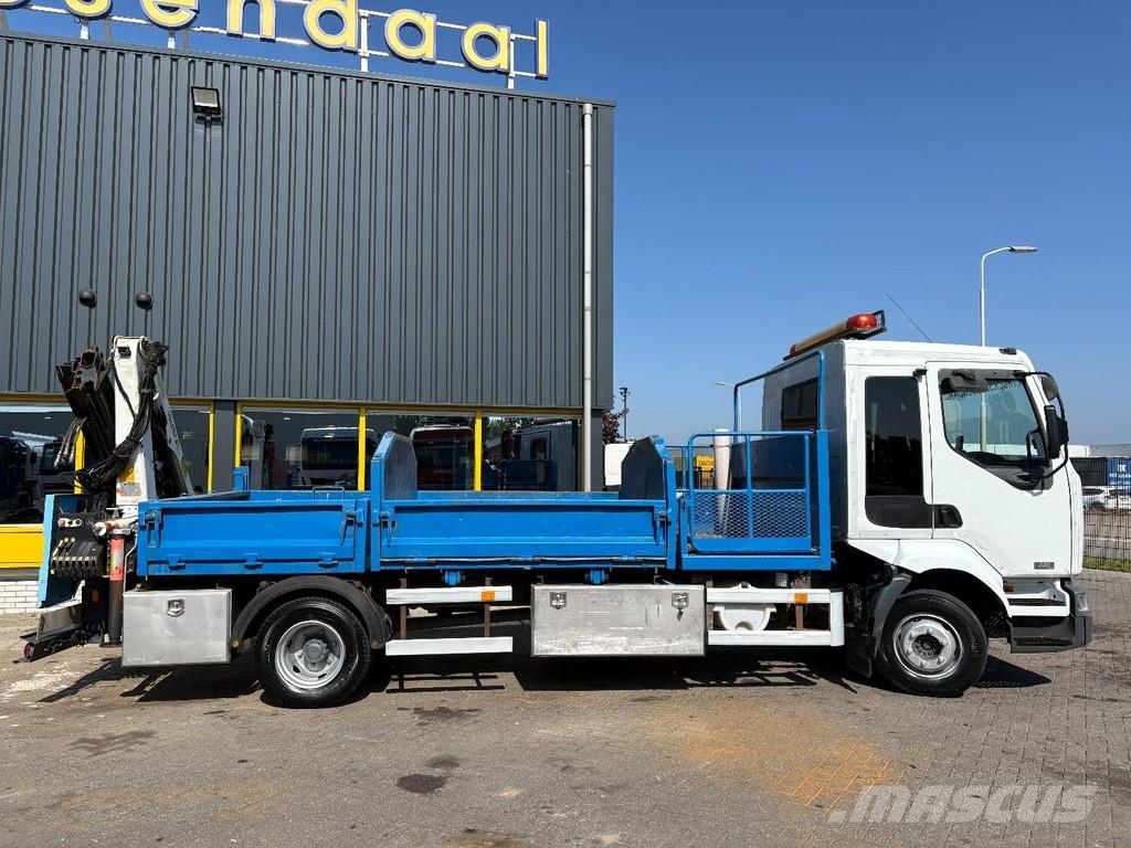 Renault Midlum 220 + PALFINGER PK 6001 + tipper + remote + Mobiilinosturit