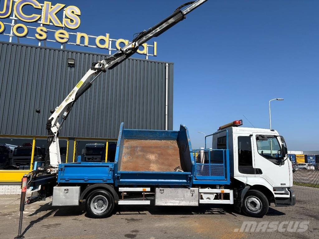 Renault Midlum 220 + PALFINGER PK 6001 + tipper + remote + Mobiilinosturit