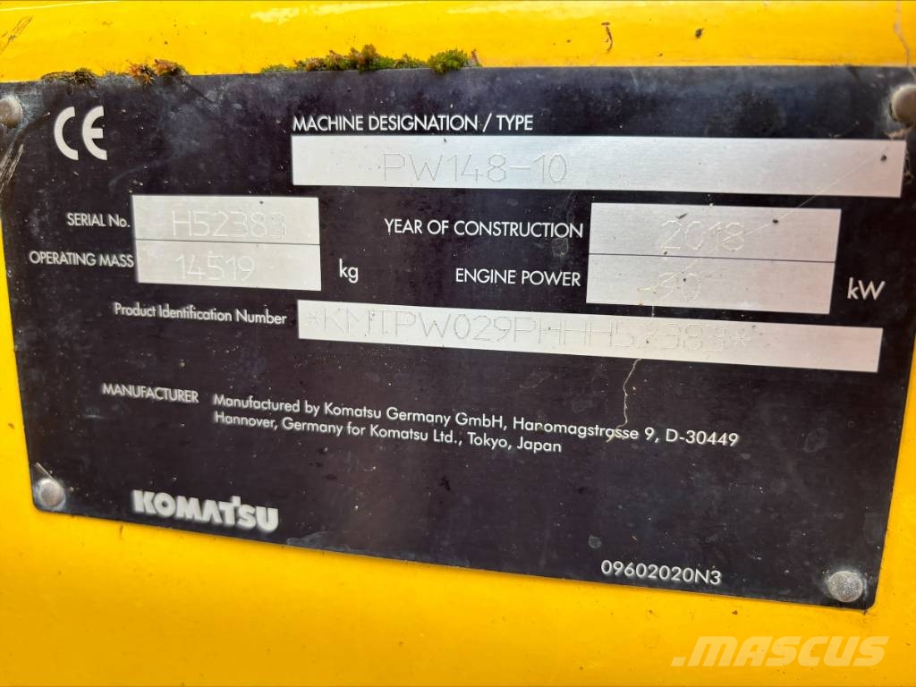 Komatsu PW 148-10 Εκσκαφείς με τροχούς - λάστιχα