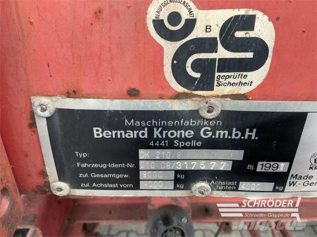 Krone DK 210 Yleisperävaunut