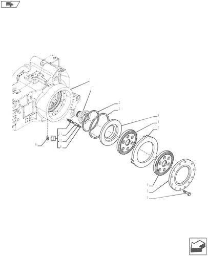  Brakes Disc Piston 5185968 5195093 New Holland T7. Bromsar
