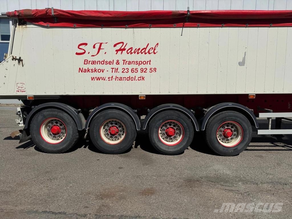 HK TIPPER 4 AXLE - BPW - LAST AXLE STEERING نصف مقطورات قلابة