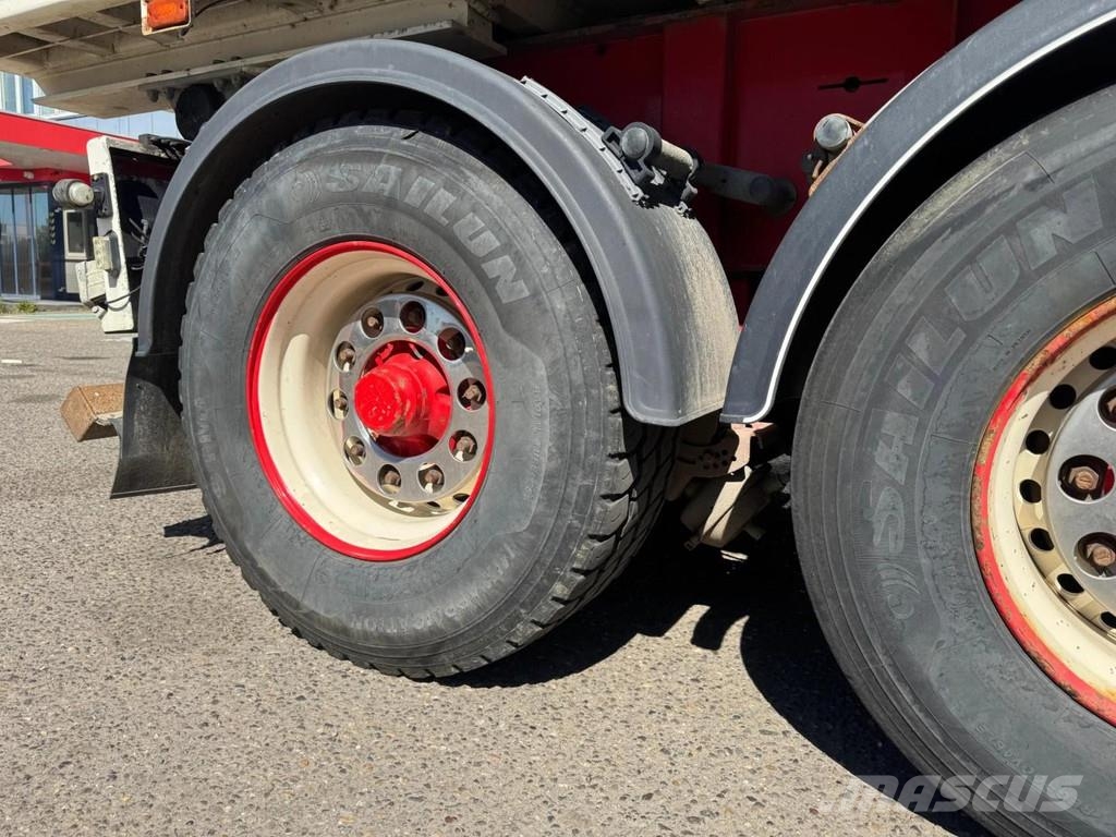 HK TIPPER 4 AXLE - BPW - LAST AXLE STEERING نصف مقطورات قلابة