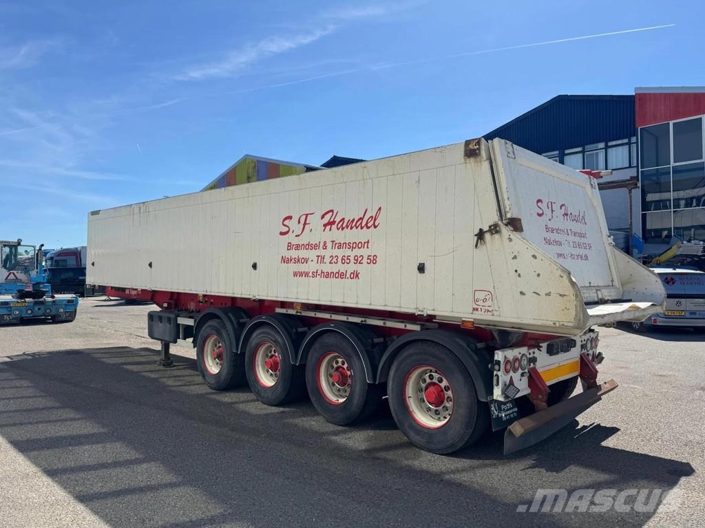 HK TIPPER 4 AXLE - BPW - LAST AXLE STEERING نصف مقطورات قلابة