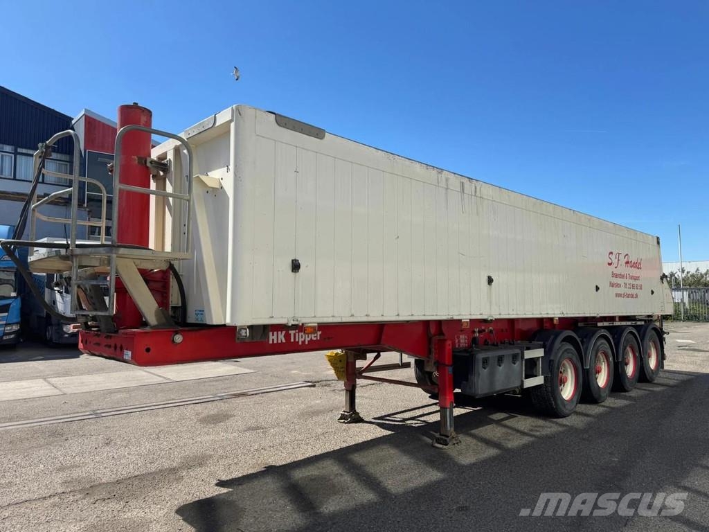 HK TIPPER 4 AXLE - BPW - LAST AXLE STEERING نصف مقطورات قلابة