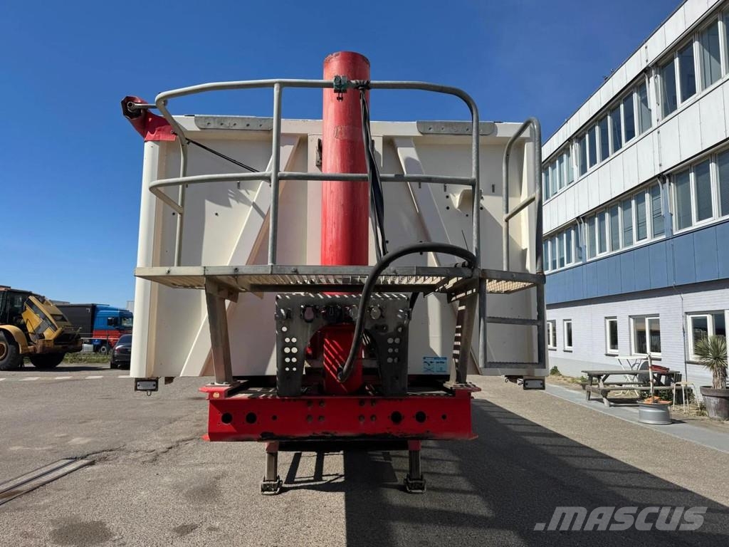 HK TIPPER 4 AXLE - BPW - LAST AXLE STEERING نصف مقطورات قلابة