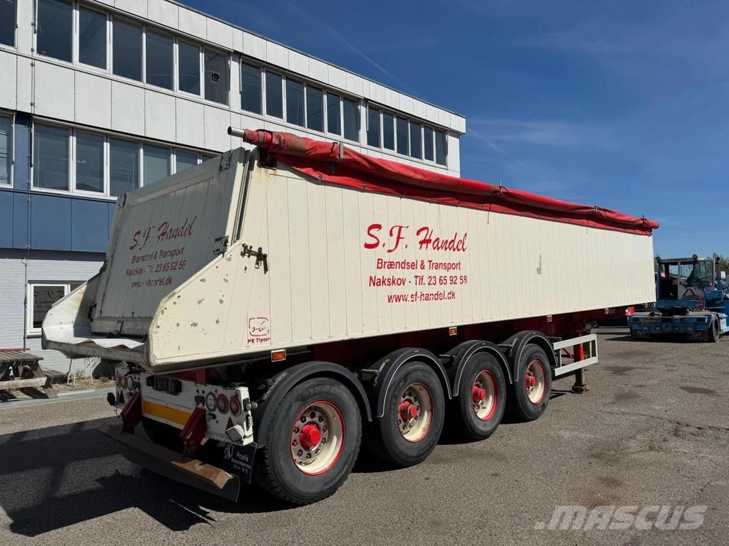 HK TIPPER 4 AXLE - BPW - LAST AXLE STEERING نصف مقطورات قلابة