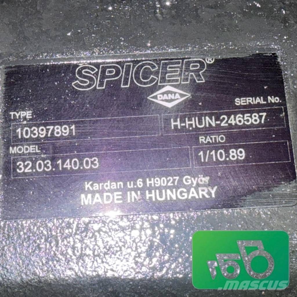 AUSA T 235 H Dana Spicer 103397891 front axle Άξονες