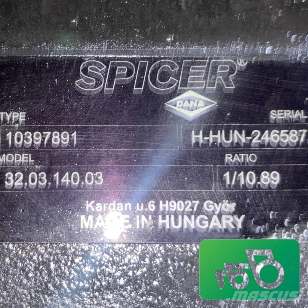 AUSA T 235 H Dana Spicer 103397891 front axle Άξονες