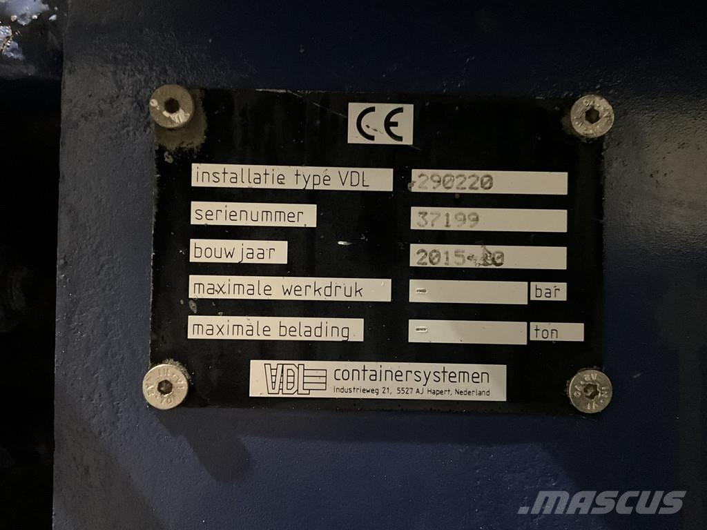 Scania G 490 6x2 Euro 6 VDL 18 Ton portalarmsysteem شاحنات لوادر