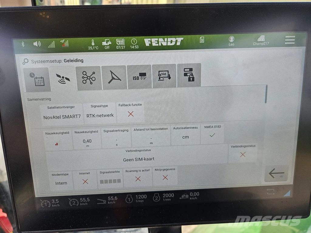 Fendt 724 Gen6 Profi Plus Design Line RTK 193l/min 722 7 Traktorid