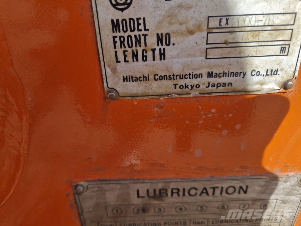 Hitachi EX2000-7B Boom + Stick Plataformas y cucharones