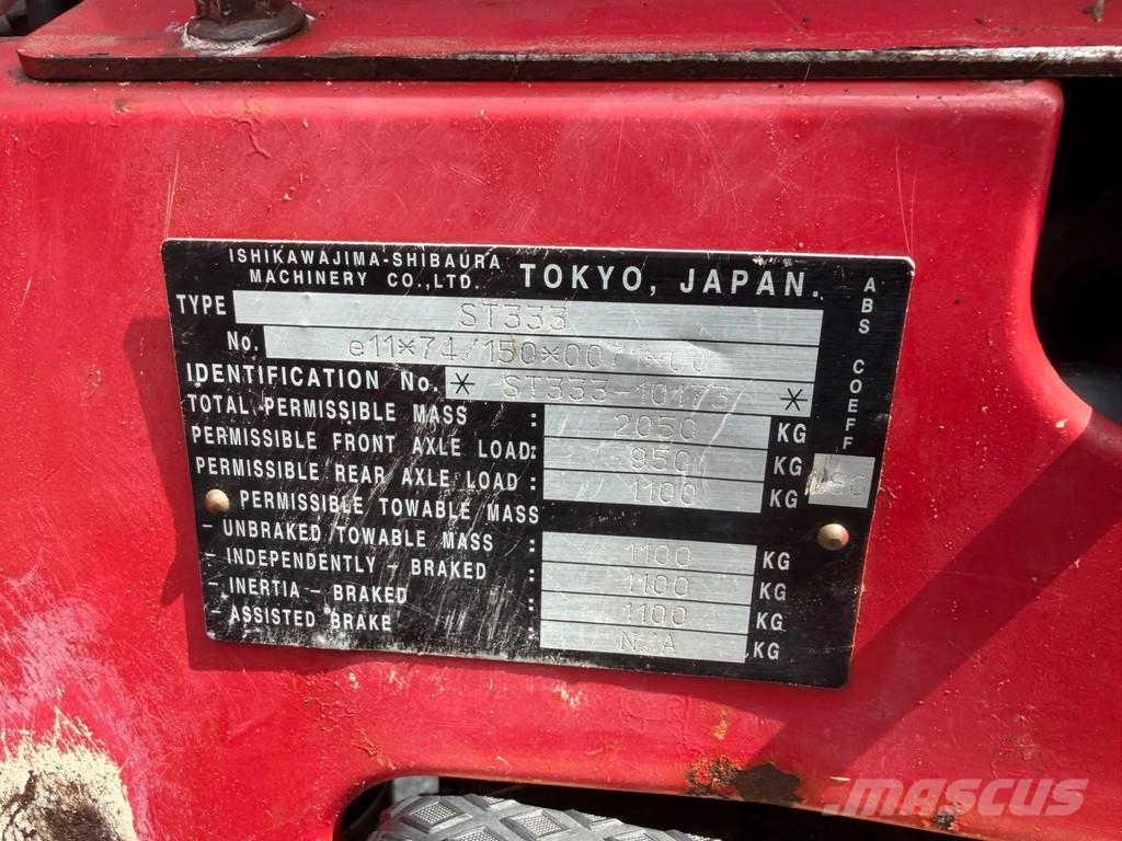 Shibaura ST333H Hydrostaat جرارات مدمجة