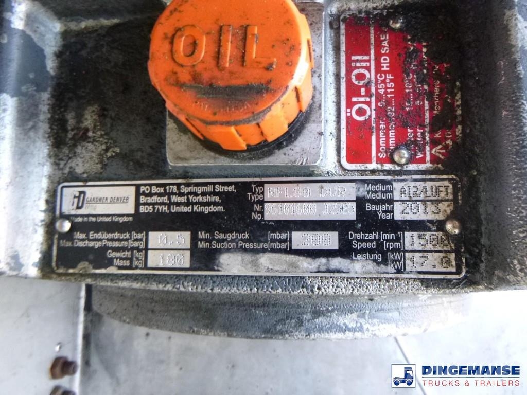Magyar Vacuum tank inox 30 m3 / 1 comp + vac pump Naczepy cysterna