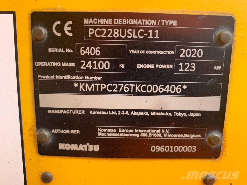 Komatsu PC228USLC-11 Bagri goseničarji