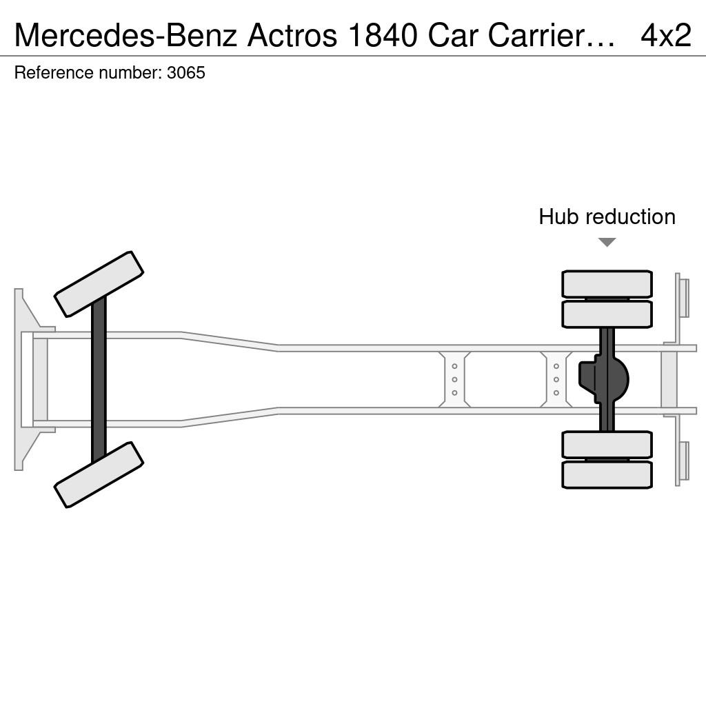 Mercedes-Benz Actros 1840 Car Carrier kassbohrer with trailer Co Trasportatore per veicoli