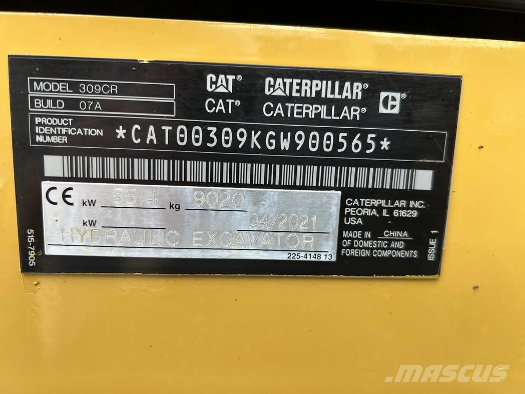 CAT 309-07CR Mini bagri <7t