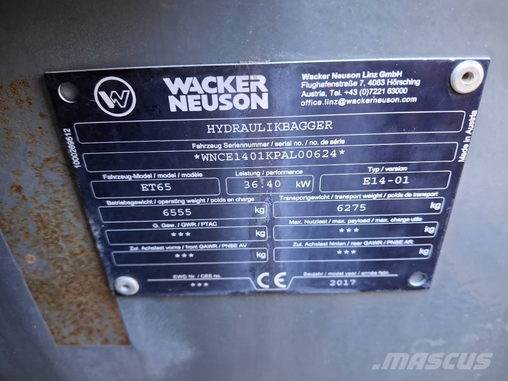 Wacker Neuson ET 65 Minikaivukoneet < 7t