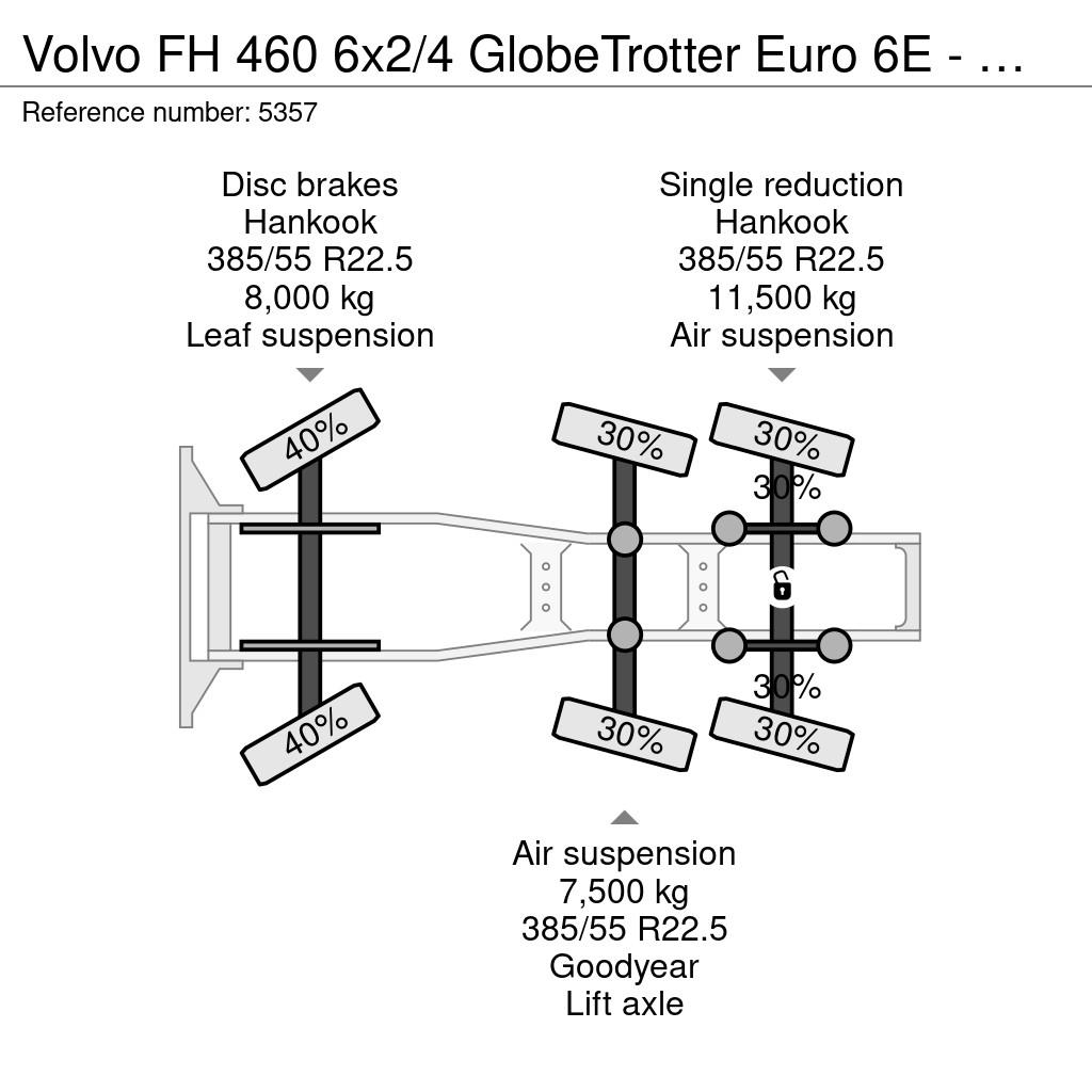 Volvo FH 460 6x2/4 GlobeTrotter Euro 6E - VEB+ - Lift/St وحدات الجر