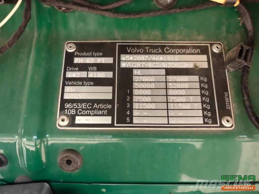 Volvo FH 460 6x2/4 GlobeTrotter Euro 6E - VEB+ - Lift/St وحدات الجر