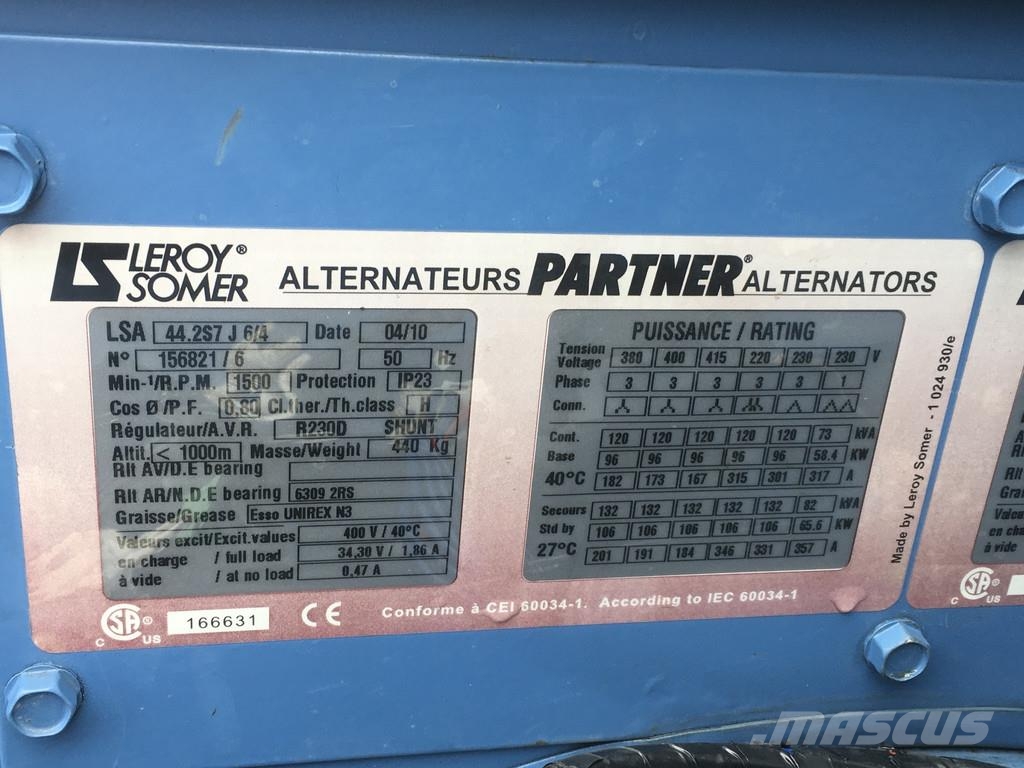 John Deere 6068TF220 GENERATOR 120 KVA USED Дизельные генераторы