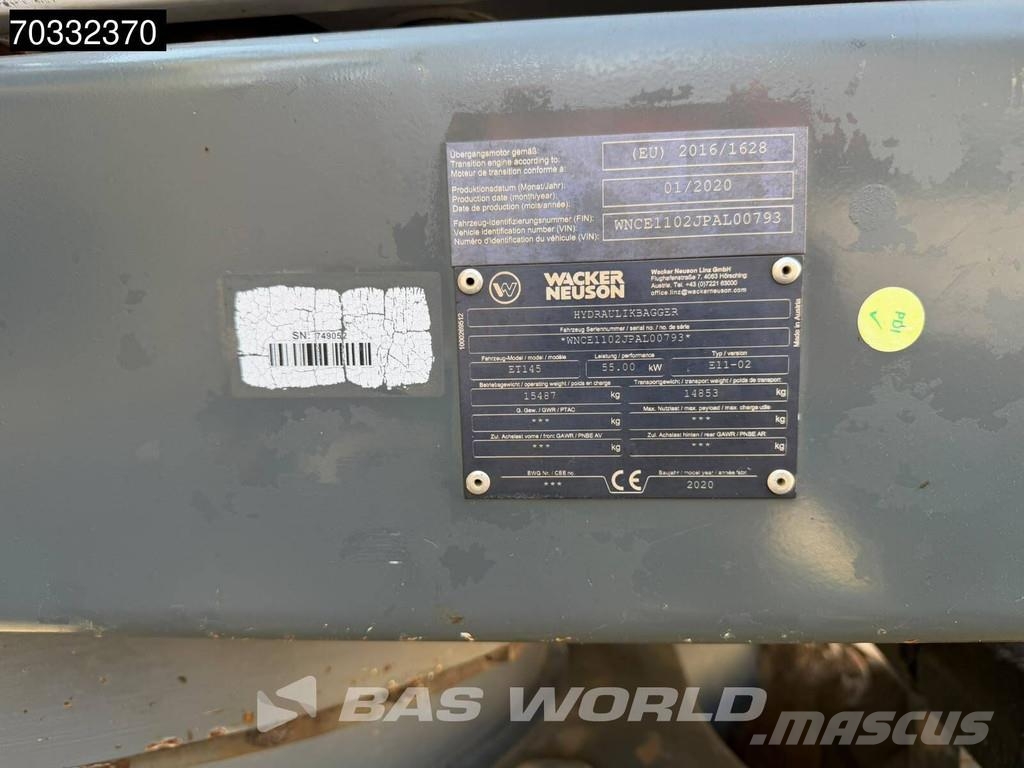 Wacker Neuson ET145 Rupsgraafmachines