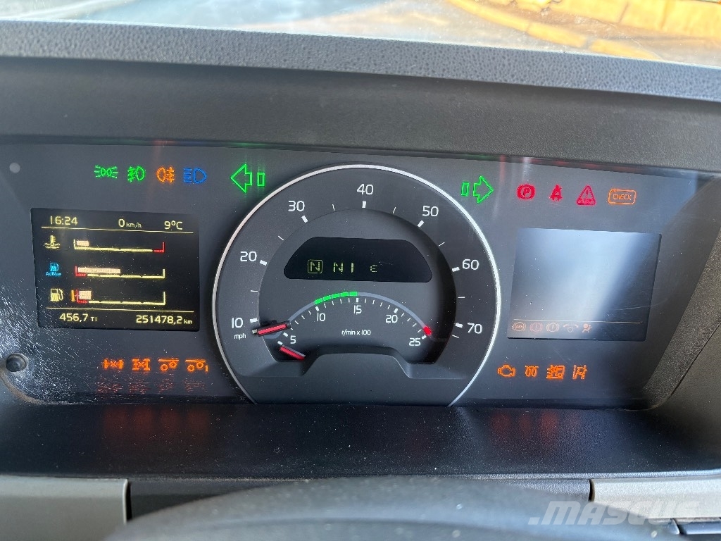 Volvo FM 450 Vlakke laadvloer met kraan