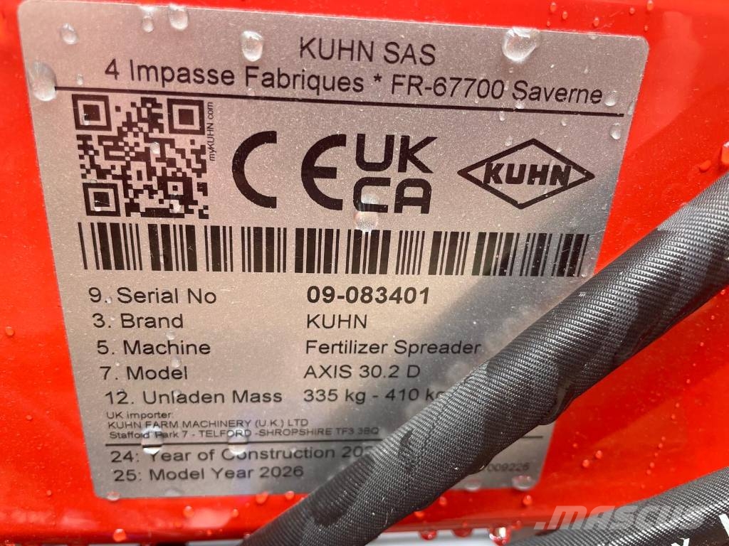 Kuhn AXIS 30.2 D Διαστρωτήρες ανοργάνων