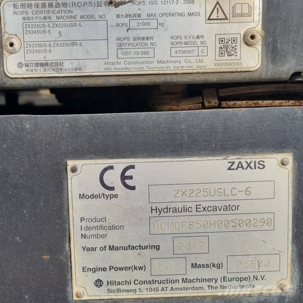 Hitachi ZX 225 US LC-6 Верижен екскаватор