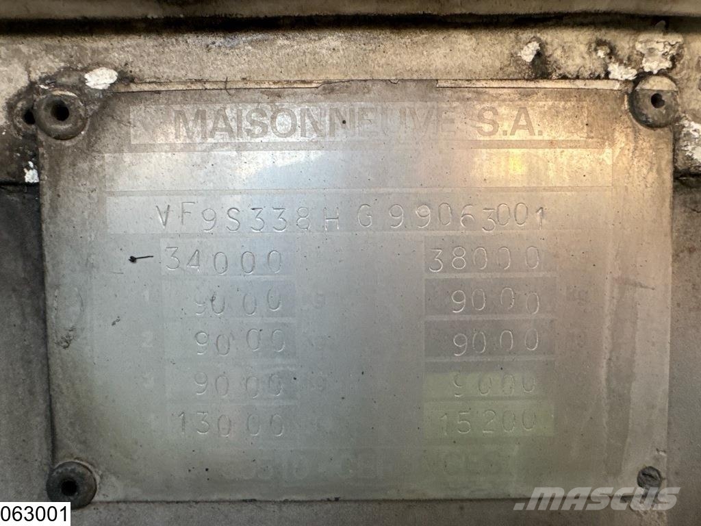 Maisonneuve Food ADR, 32.768 L, 5 Comp Tanker poluprikolice