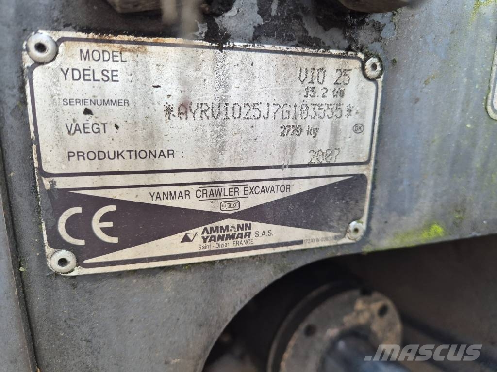 Yanmar Vio 25 Mini rýpadlá < 7t