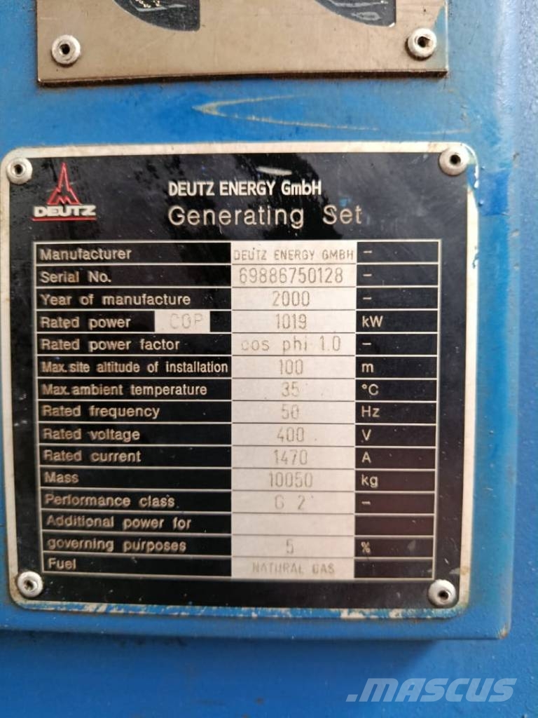 MWM TBG 620 V12 K Générateurs au gaz