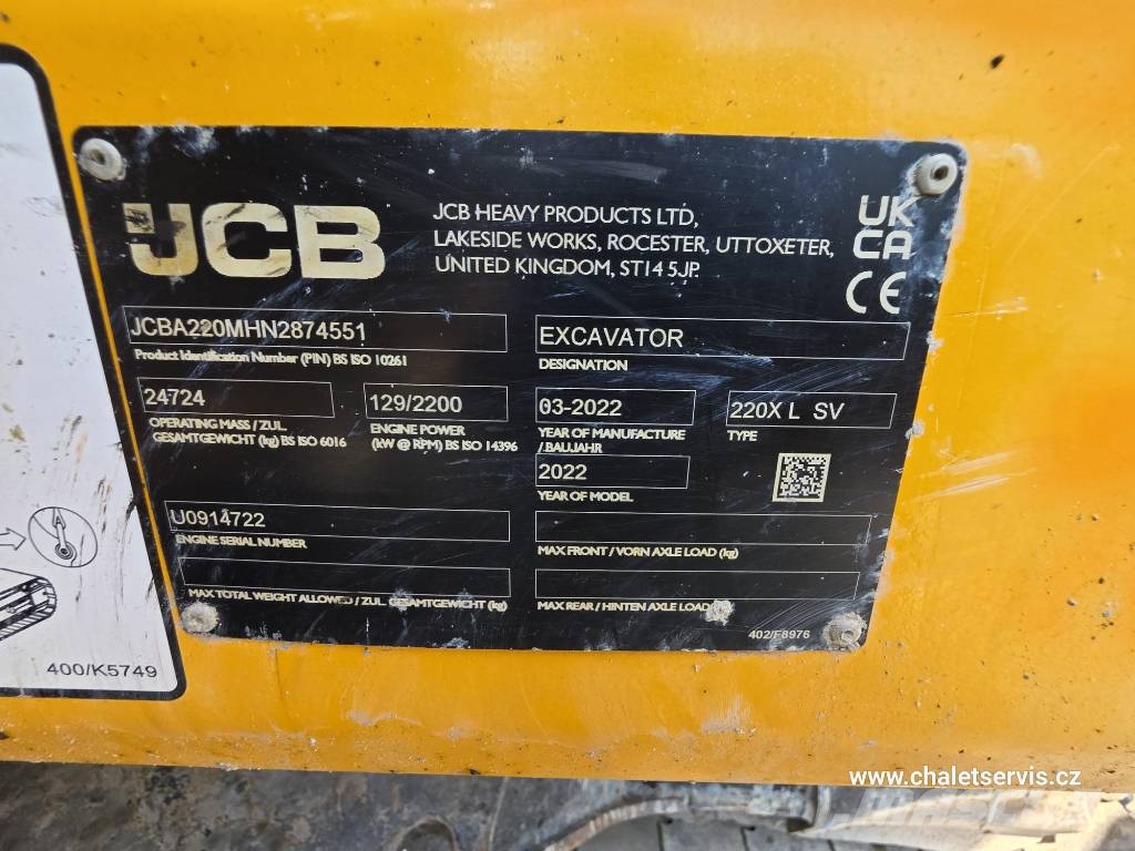JCB 220 XL 4F Rupsgraafmachines