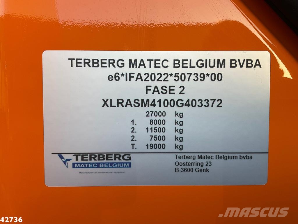 DAF FAN CF 340 Terberg RosRoca 23m³ + AE weegsysteem Мусоровозы
