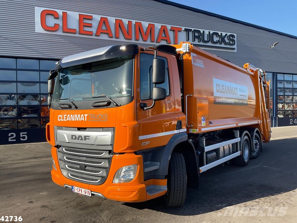 DAF FAN CF 340 Terberg RosRoca 23m³ + AE weegsysteem Мусоровозы
