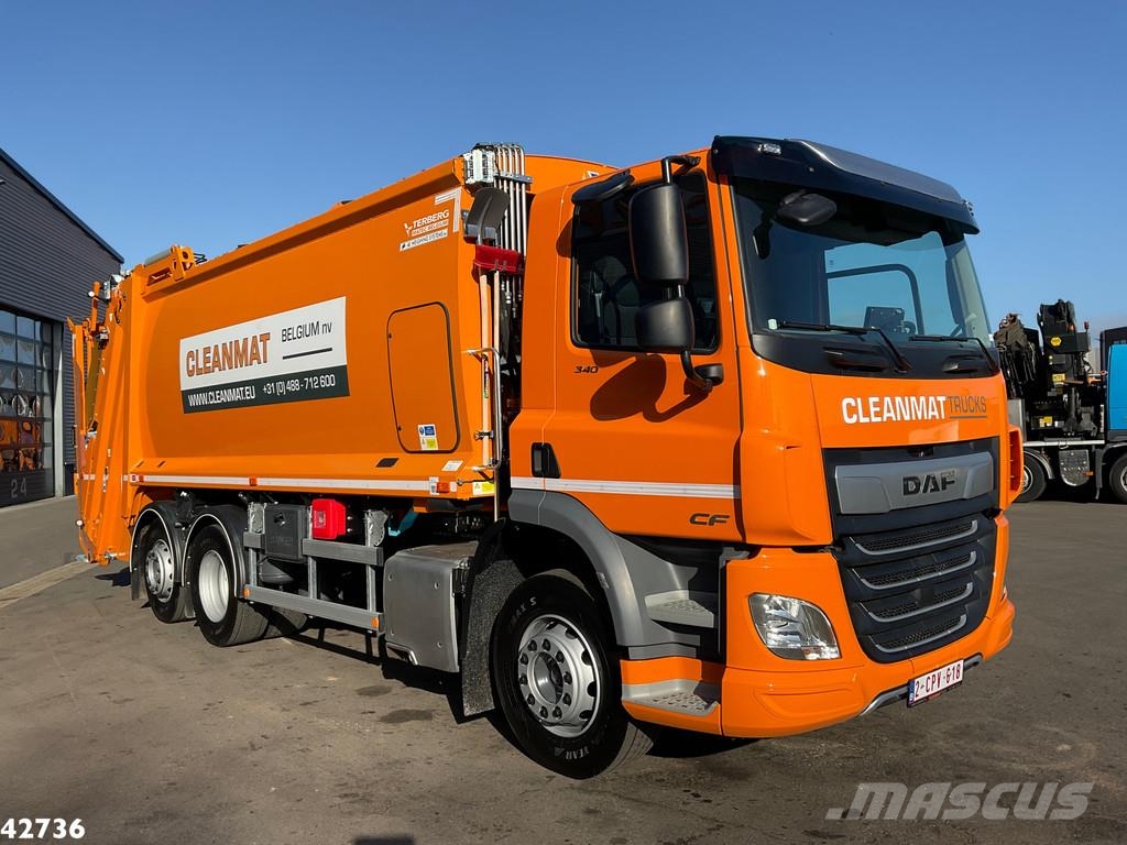 DAF FAN CF 340 Terberg RosRoca 23m³ + AE weegsysteem Мусоровозы