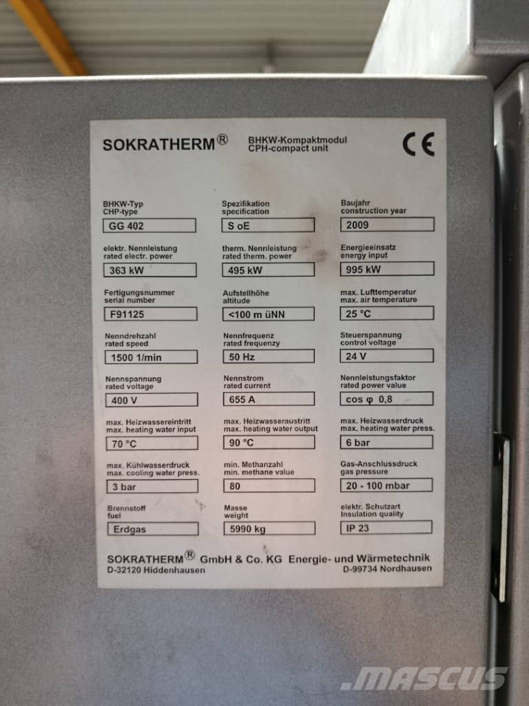 Sokratherm GG402 S oE Газовые генераторы