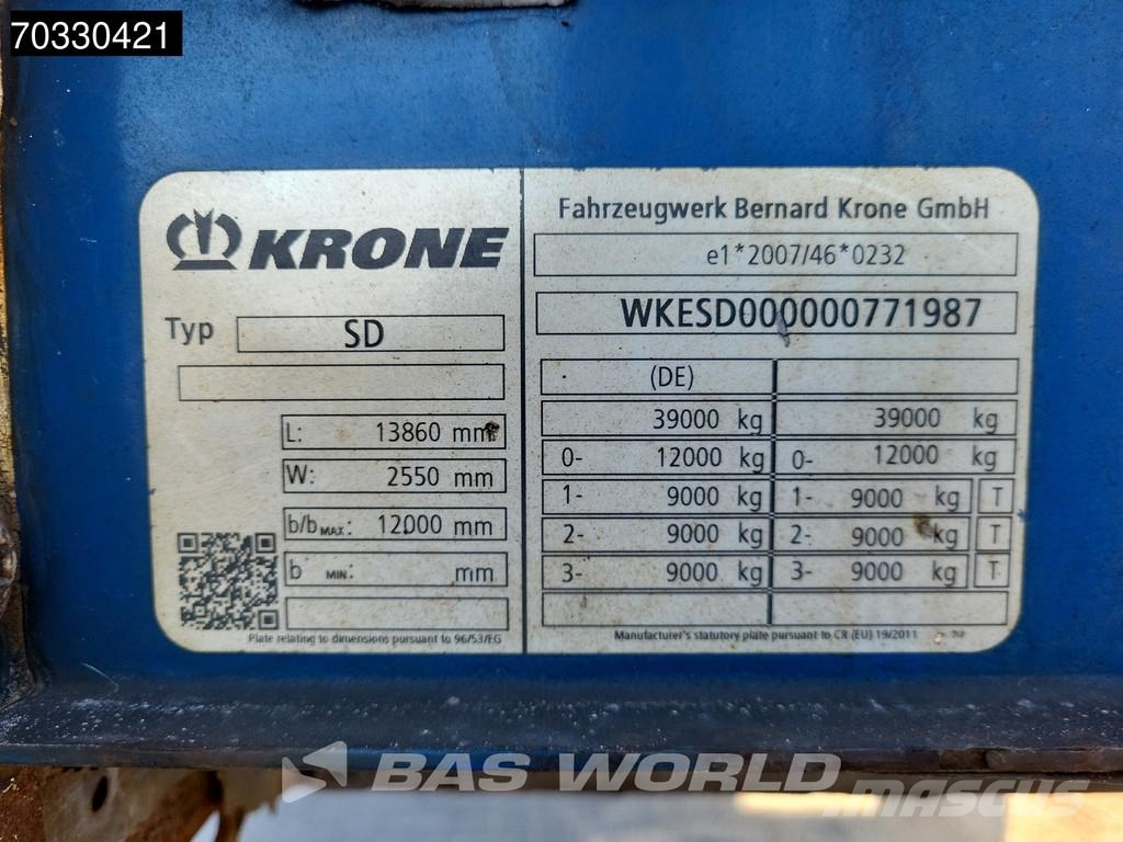 Krone SD Sliding Roof Perdeli yari çekiciler