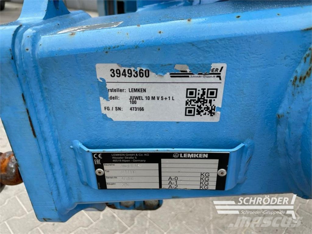 Lemken JUWEL 10 M V 5+1 L 100 Pługi obrotowe