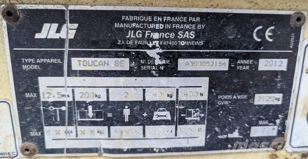 JLG Toucan T8E رافعات سلة تلسكوبية