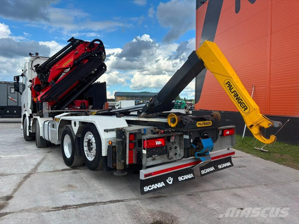 Scania R 580 8x2*6 PK 78002 + JIB / PALFINGER T15 ton / L شاحنات الرافعات الخطافية