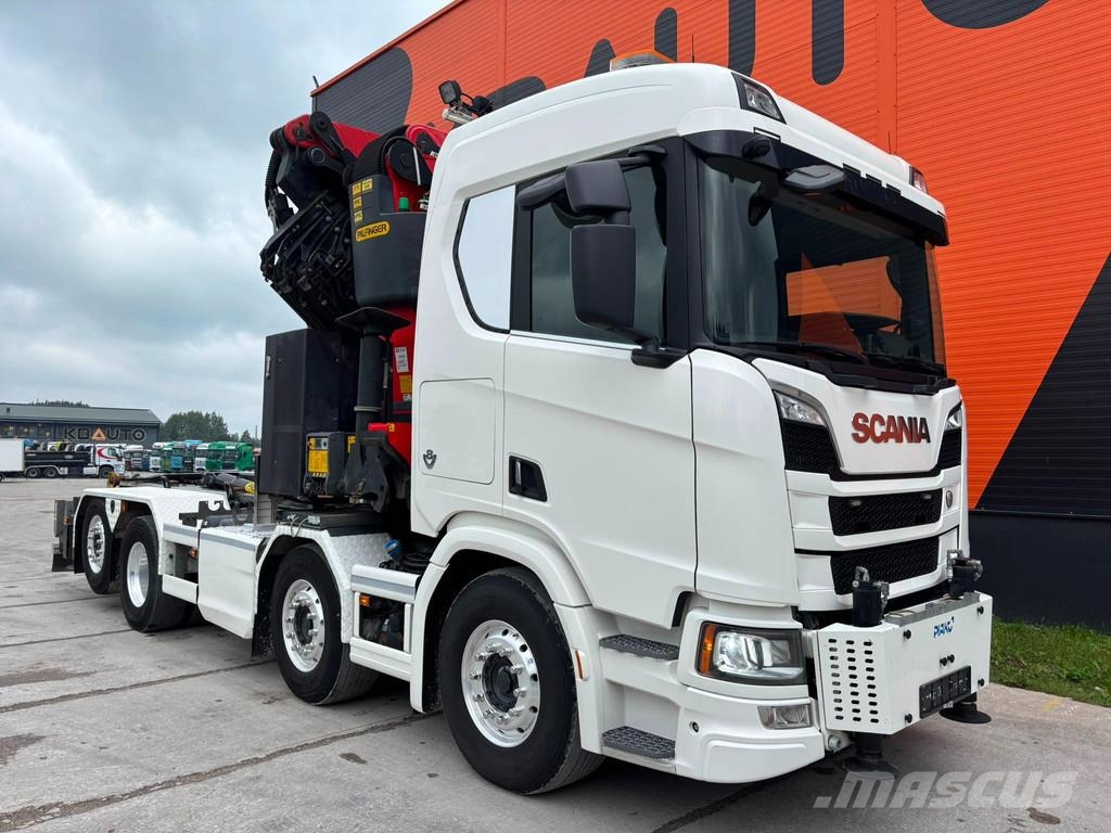 Scania R 580 8x2*6 PK 78002 + JIB / PALFINGER T15 ton / L شاحنات الرافعات الخطافية