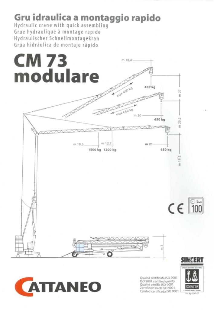 Cattaneo CM73 Prenosni kranovi