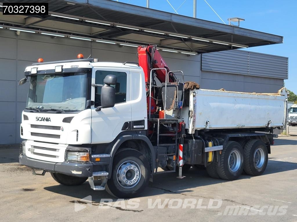 Scania P400 6X4 HMF 1444-Z2 Crane Remote Full Steel Manua Camiones bañeras basculantes o volquetes