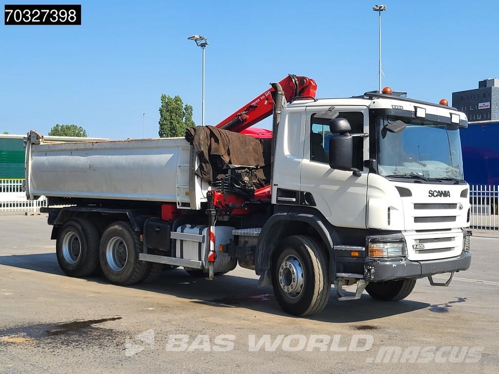Scania P400 6X4 HMF 1444-Z2 Crane Remote Full Steel Manua Camiones bañeras basculantes o volquetes