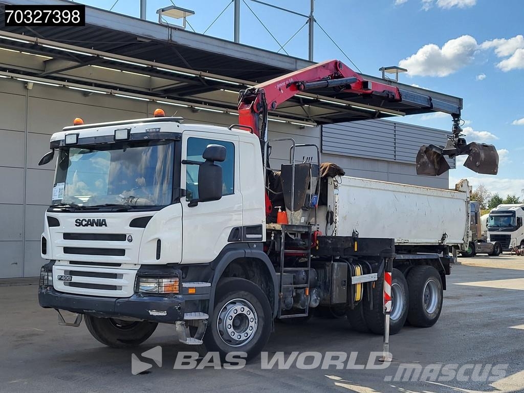 Scania P400 6X4 HMF 1444-Z2 Crane Remote Full Steel Manua Camiones bañeras basculantes o volquetes