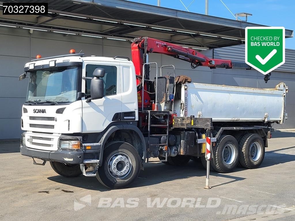 Scania P400 6X4 HMF 1444-Z2 Crane Remote Full Steel Manua Camiones bañeras basculantes o volquetes