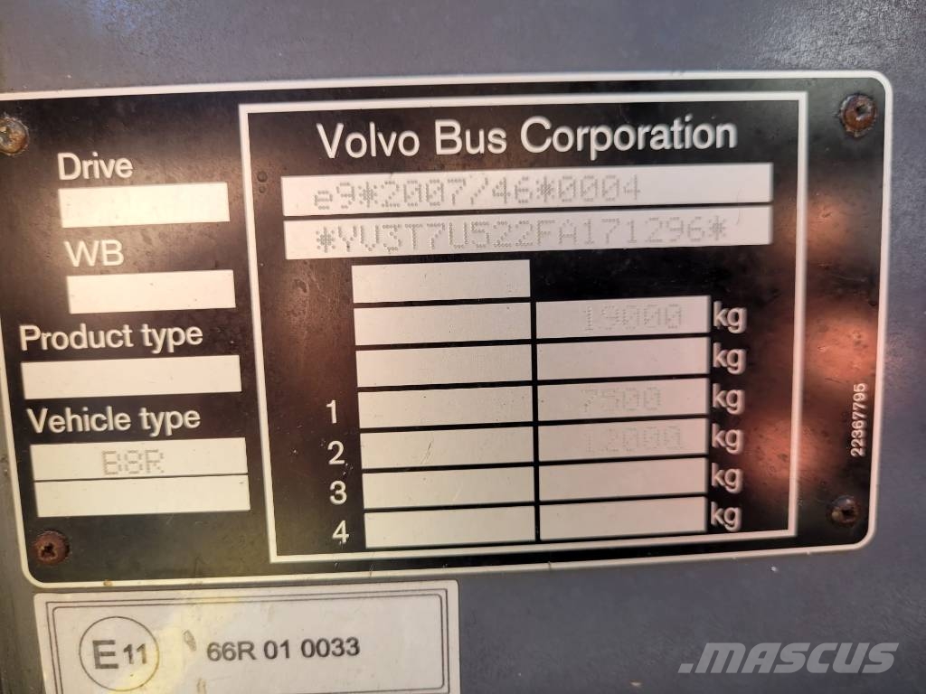 Volvo B8R 9700S EURO6 Autobuses tipo pullman