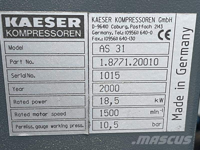Kaeser AS 31 Kompresori